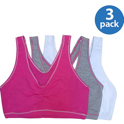 Fruit Of The Loom Womens Shirred Front Tank Racerback Sports Bra