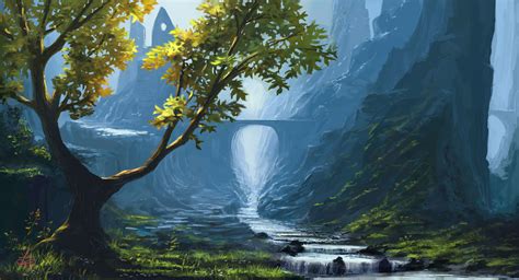 Landscape Painting Wallpapers Wallpaper Cave
