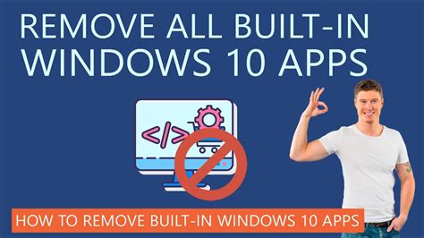 How To Remove All Built In Apps From Windows 10 Youtube
