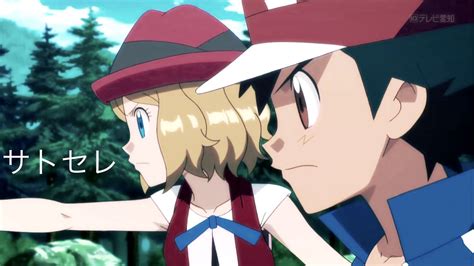 Satoshi And Serena Amourshipping Pokemon Satosere Pokemon Ash And Serena Pokemon Anime