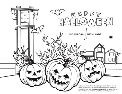 Halloween Coloring Adult Contest Coloring Pages