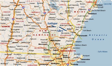 30 New Hampshire Coast Map Maps Database Source