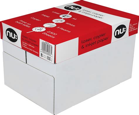 Nu A4 Copier Paper Box Of 5 Reams Uk Office Products