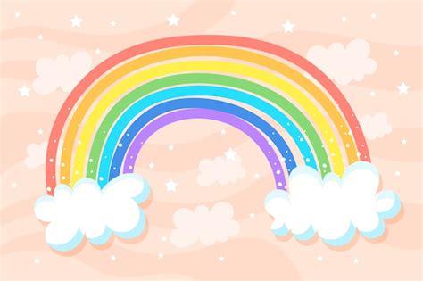 Free Vector Hand Drawn Rainbow Concept