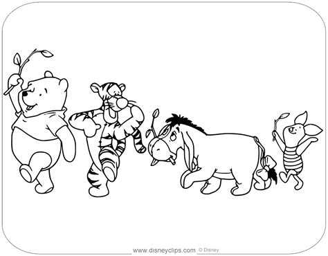 Winnie the Pooh & Friends Coloring Pages | Disneyclips.com