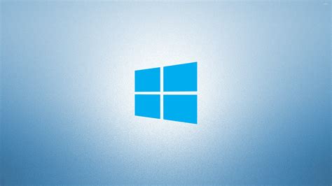 Windows 10 On Light Blue Simple Blue Logo Wallpaper Computer