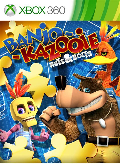 Banjo Kazooie Nuts And Bolts 2008 Xbox 360 Box Cover Art Mobygames