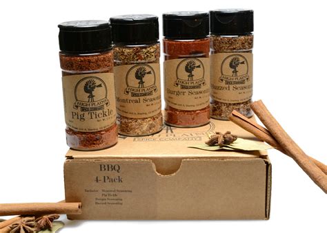 Bbq 4 Pack Bbq Rub And Spices T Set Of 4 High Plains Spice