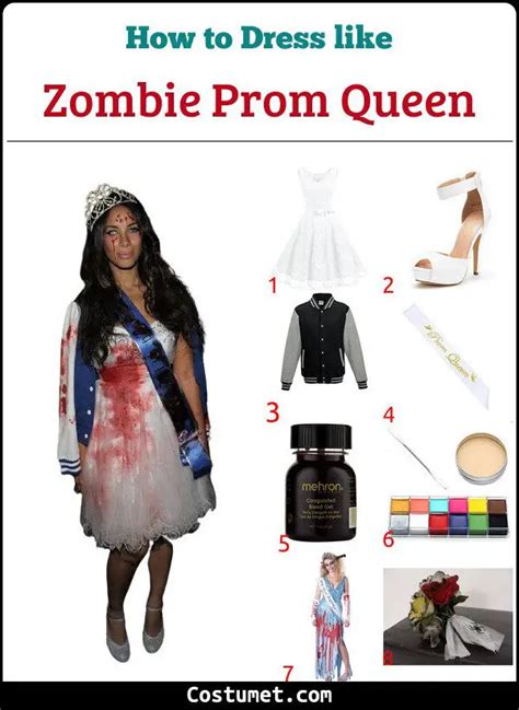 The Zombie Prom Queen Costume For Cosplay And Halloween 2023