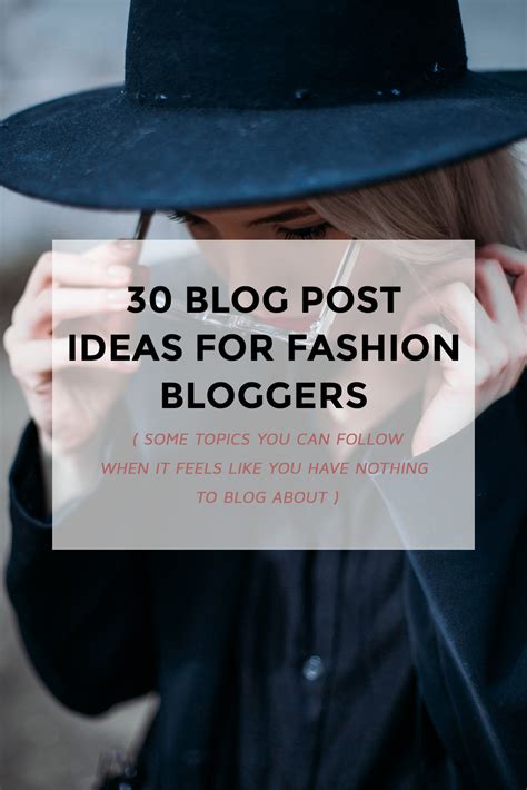 By using proven concepts to help make a list of good name ideas. 30 blog post ideas for fashion bloggers - Lifestyle Blog ...