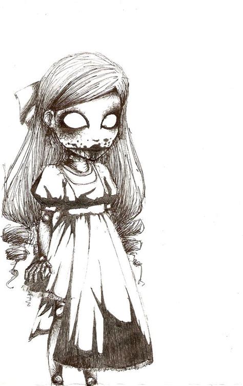 See more ideas about scary drawings, drawings, creepy drawings. Creepy Girl Drawing at GetDrawings | Free download
