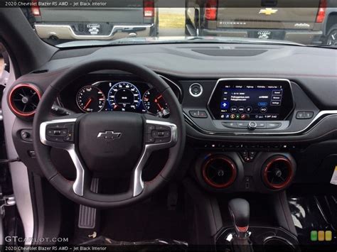 Jet Black Interior Dashboard For The 2020 Chevrolet Blazer Rs Awd