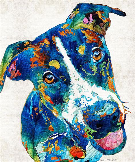 22 Astonishing Colorful Dog Painting Wallpapers Wallpaper Box