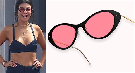 Kourtney Kardashian Wearing Lindberg Sunglasses 6550 Sunglasses Kourtney Kardashian Eye