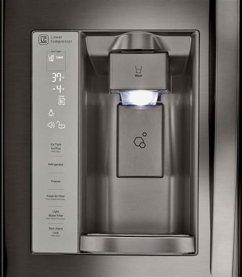 In fact, consumer reports' latest consumer experience research found the water dispenser to be among the most indispensable options among today's refrigerator features. LG 24.2 Cu. Ft. French-Door Refrigerator - Black Stainless ...