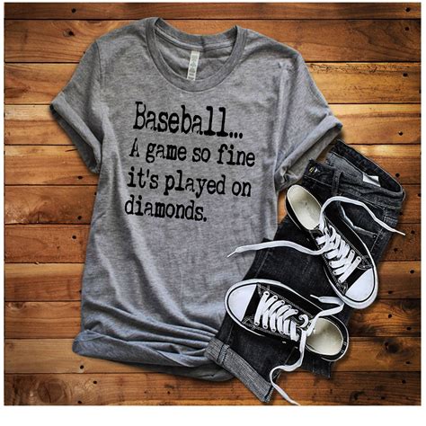 Find the perfect baseball mom gift. A Game So Fine Baseball Shirt, Baseball Mom Shirts, Funny ...