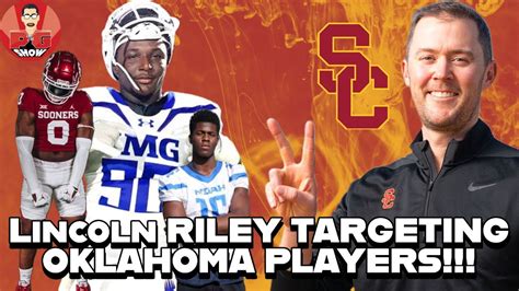 Lincoln Riley Recruiting Oklahoma Players Usc Football Usc Trojans
