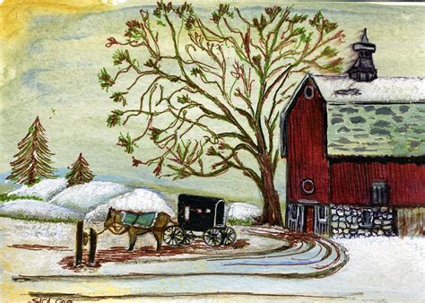 Horse N Buggy Painting By Susan Anderson Fine Art America
