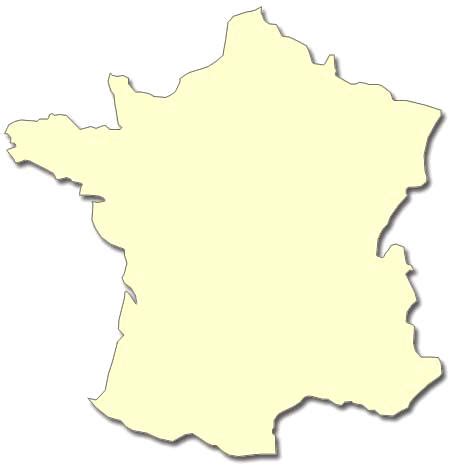 Carte de la france vierge avec les villes. Carte de france schéma - altoservices