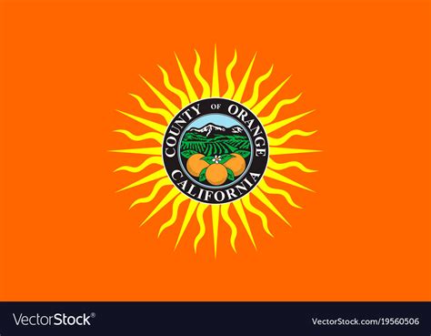 Flag Of Orange County California Usa Royalty Free Vector