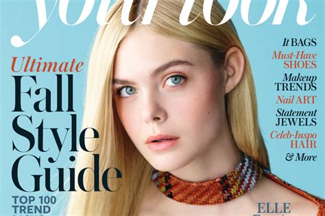 Elle Fanning Covers Instyles ‘your Look Mag Elle Fanning Magazine