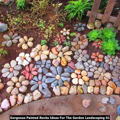 Gorgeous Painted Rocks Ideas For The Garden Landscaping HOMYHOMEE