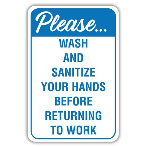 Please Wash And Sanitize Your Hands American Sign Company