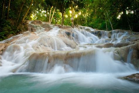 Cascada De Dunns River Falls Ocho Ríos Jamaica Un Lugar Encantador