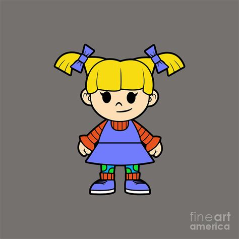 Cute Angelica Rugrats Drawing By Kimberly A Gibbs Fine Art America