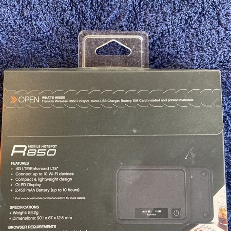 Boost Mobile Hotspot R850 4g Connect 10 Devices Nib No Contract Sprint