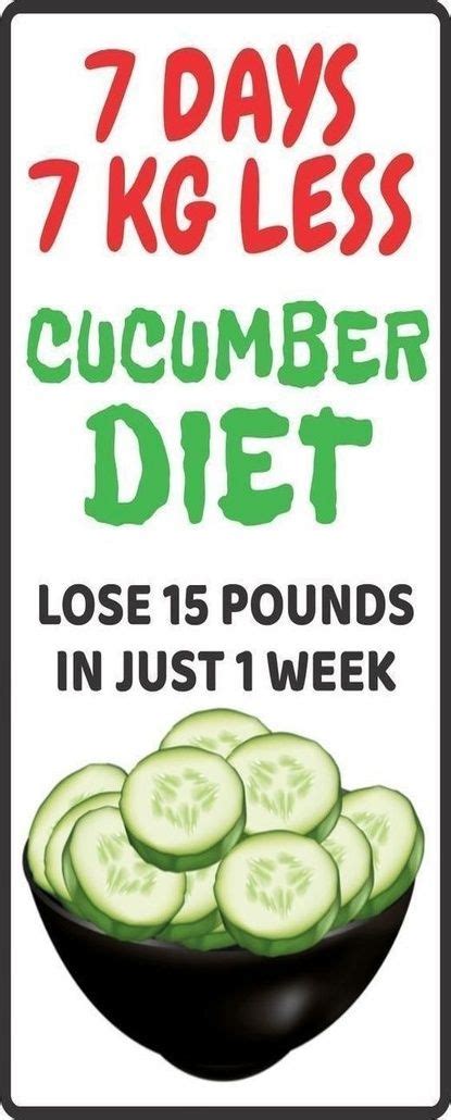 Cucumber Diet For Weight Loss Lose 15 Pounds In 14 Days Medicine