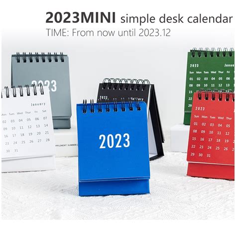 2023 Creative Minimalist Morandi Mini Desktop Small Desk Calendar