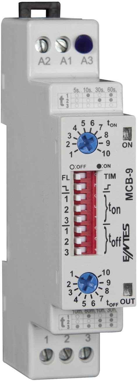 Entes® Mcb 9 Time Delay Relay Timer Spdt Co 8 A 24 Vacdc230 Vac