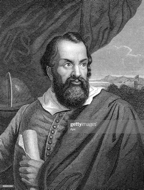Galileo Galilei Italian Scientist Astronomer And Writer Engraving