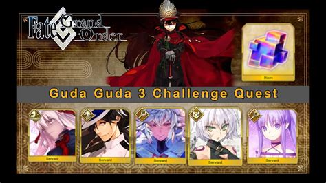 We did not find results for: Fate Grand Order GudaGuda 3 NA Challenge Quest - YouTube