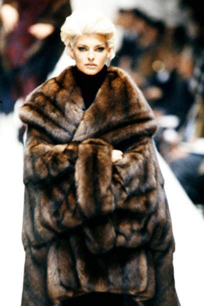 Linda Evangelista Sable Fur Coat Fox Fur Coat Fur Coats Fur Fashion
