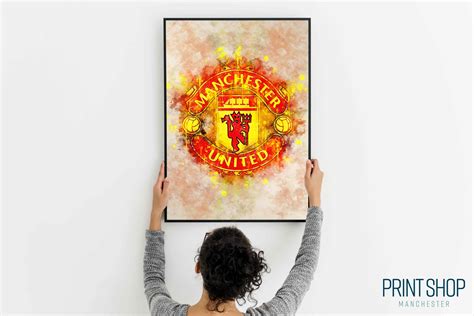 Manchester United Wall Art Print Canvas Photo Block Print