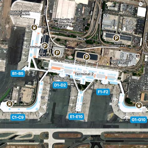 Honolulu Airport Map Guide To Hnls Terminals