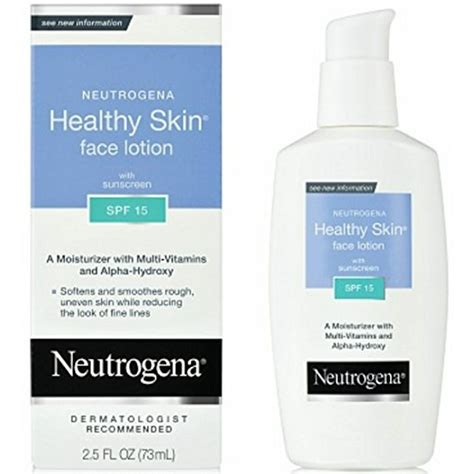 Neutrogena Healthy Skin Face Lotion Spf 15 2 5 Ounce