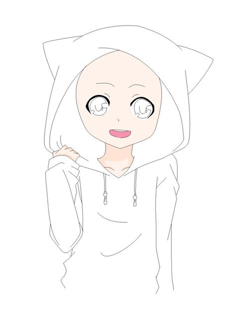 Anime Boy Base Cat Hoodie Base By Natalielobsters Sad Drawings Chibi