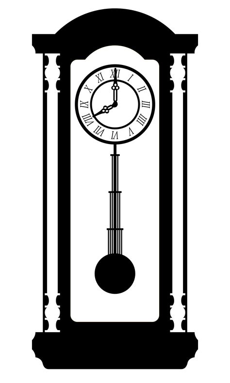 Clock Old Retro Vintage Icon Stock Vector Illustration Black Outline