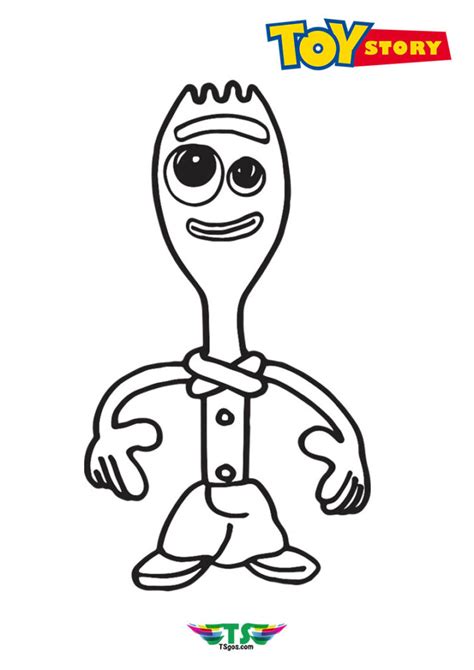 Kids might not remember, but adults may have been well aware 100+ toy story coloring pages! Funny Forky Toy Story Coloring Page For Kids - TSgos.com