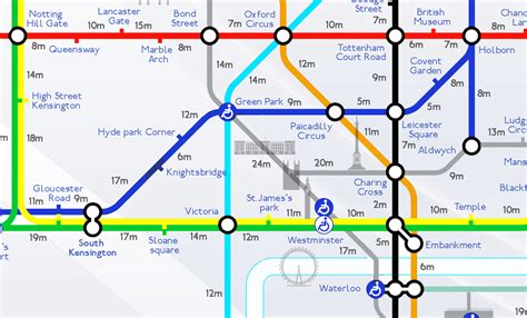 The Tube Introducing The Walking Distance Tube Map How Long Would It