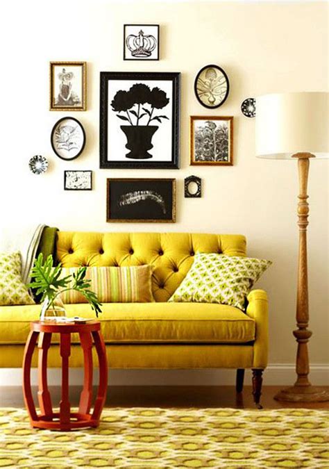 17 Ideas Para Integrar El Color Amarillo En Tu Salón Yellow Living