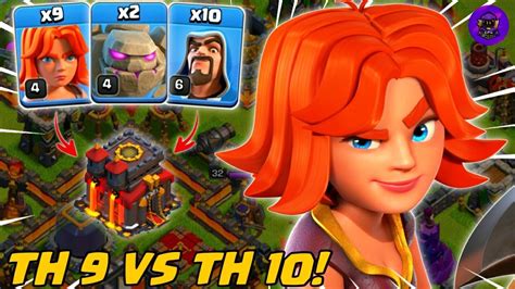 Th 9 Ratain Th 10 Kombo Golem Wizard Valkyrie Gowiva Strategi Th 9 Coc Indonesia