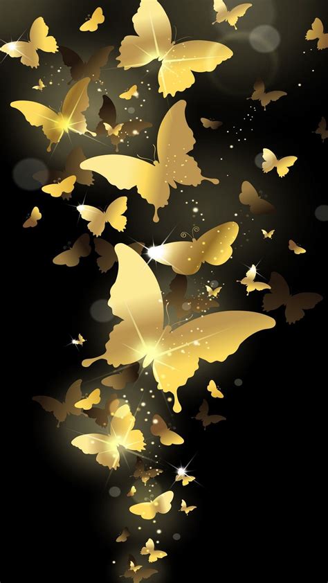 Gold And Black Butterfly Wallpapers Top Free Gold And Black Butterfly