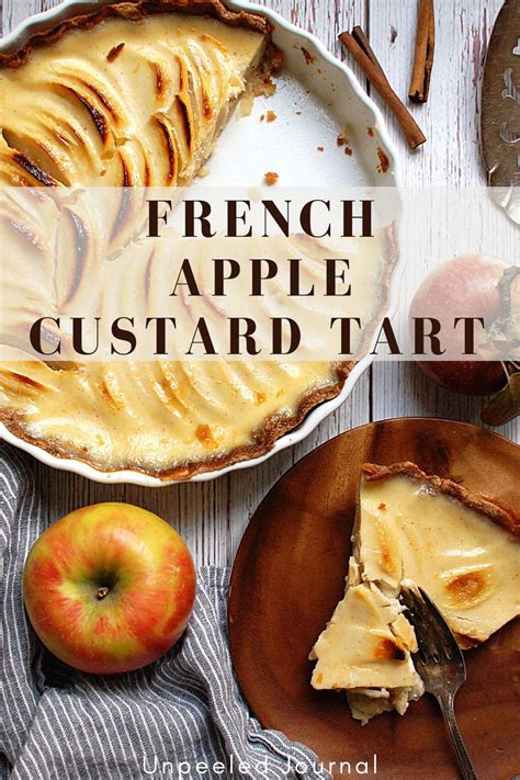 French Apple Custard Tart Tarte Normande Recipe French Apple Tart