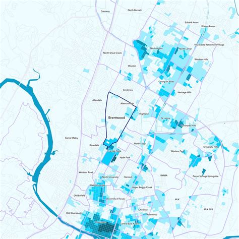 East Austin Neighborhood Map