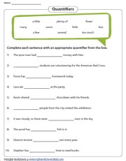 grade language arts worksheets