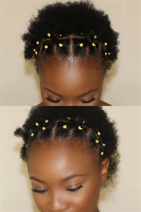 Easy Rubber Band Hairstyles On Natural Hair Worth Trying Coils And Glory Rubber Band